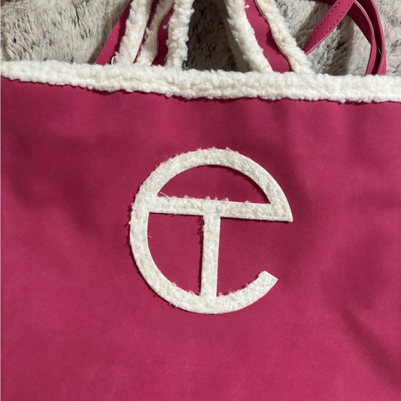 Telfar Ugg Fuchsia Sherpa Tote - Picture 2 of 4